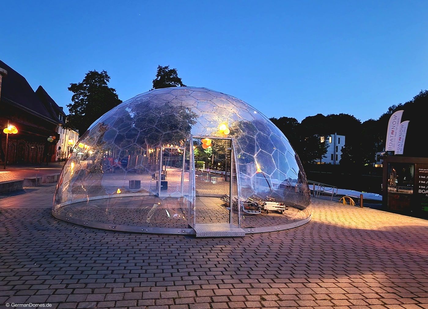GEO 8 geodesic dome – 8-meter transparent dome for outdoor use