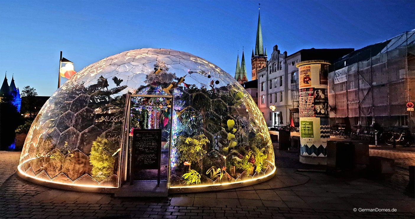 GEO 8 geodesic dome – 8-meter transparent dome for outdoor use