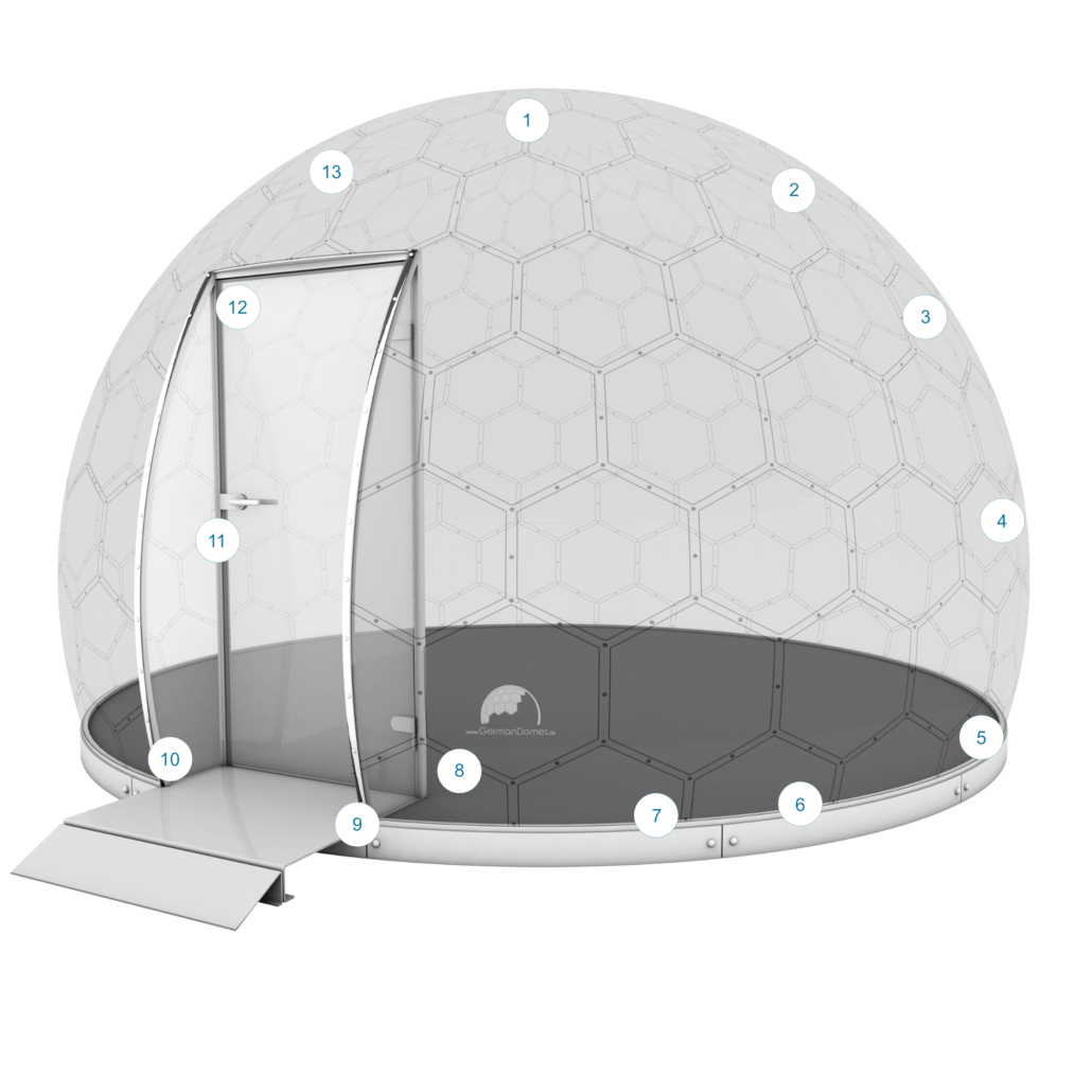 GermanDomes - Glaskuppel, Glas Domes, Geodomes, Geodätische Kuppel, Geodesic Domes
