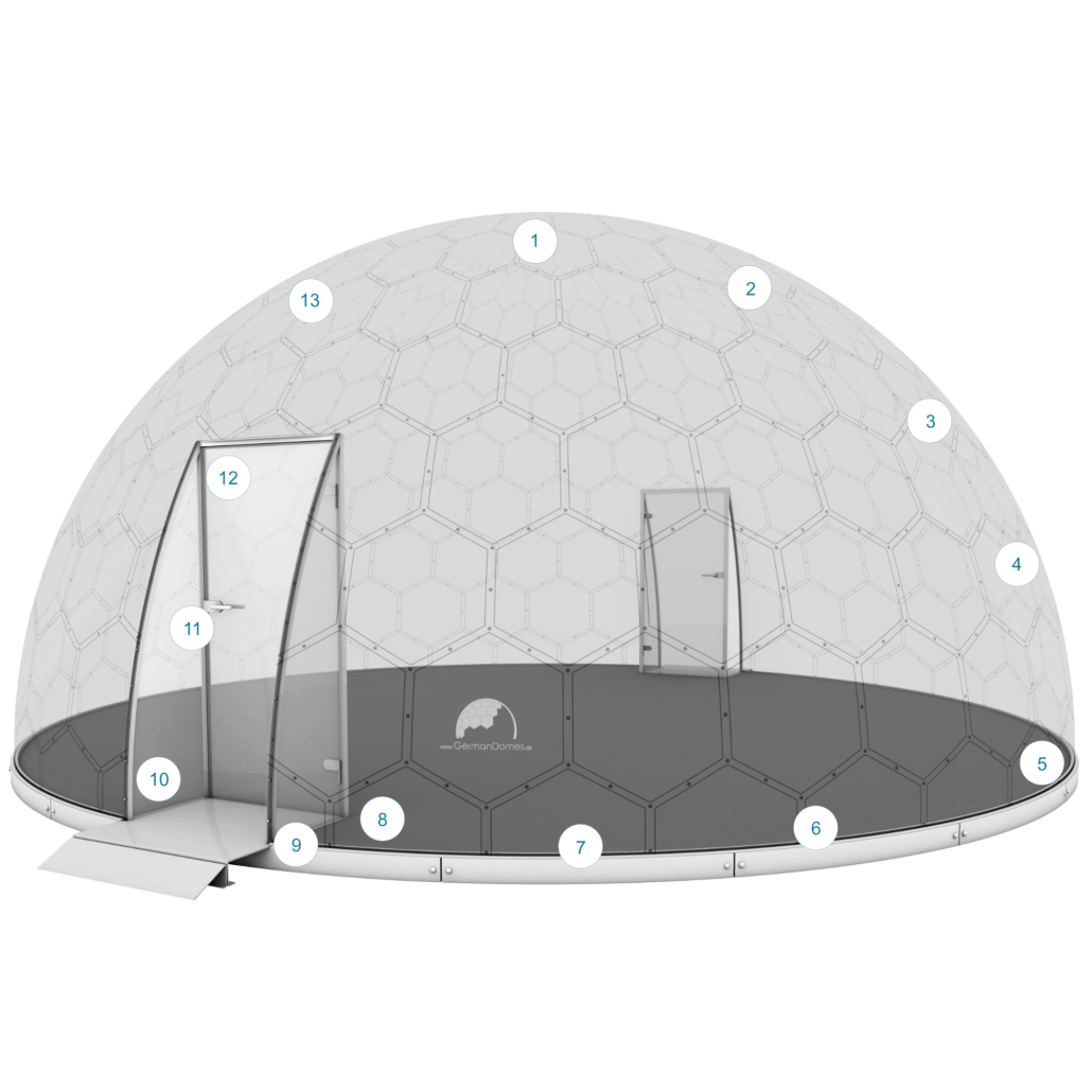 GermanDomes - Glaskuppel, Glas Domes, Geodomes, Geodätische Kuppel, Geodesic Domes
